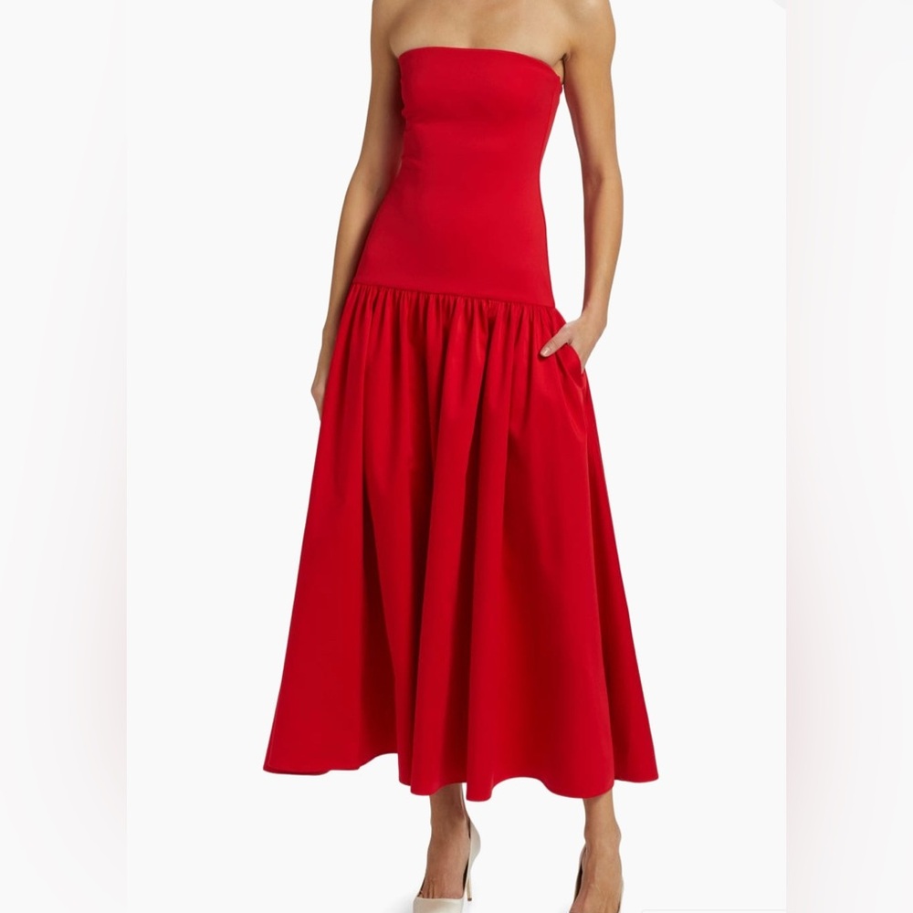 Alice + Olivia ORIANA DROP WAIST MIDI DRESS - NWT